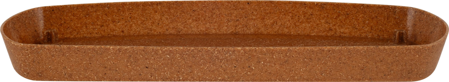 Горшок овальный Ingreen Wood для суккулентов 25 см сливочный/бук, предпросмотр