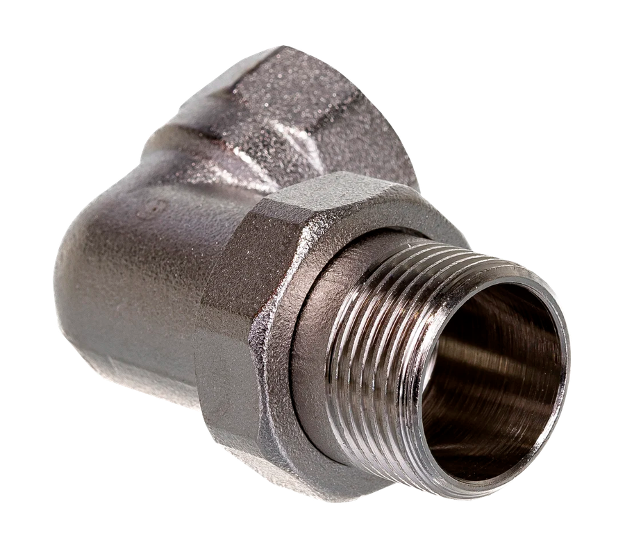 Американка угловая, латунь 3/4", никель, RTP, превью