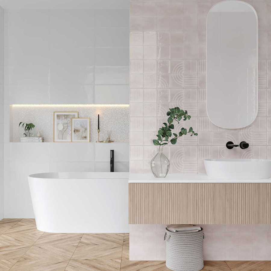 Плитка Мозаика Gracia Ceramica Sweety Белмозаика 25X60 см 1,2 м², предпросмотр