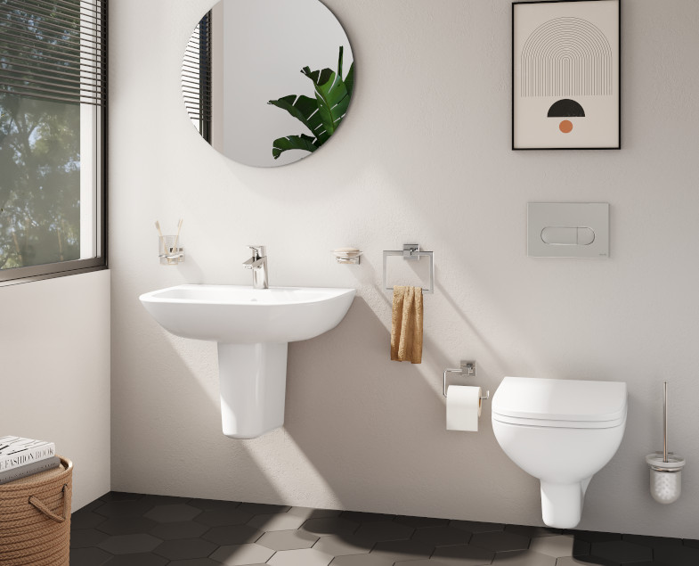 Панель смыва Vitra Root Round, хром, предпросмотр