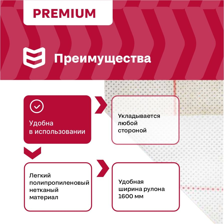 Строительная мембрана ветроизоляционная IZOWAY мембранная 70 г/м² 1,6x18,75 м, превью