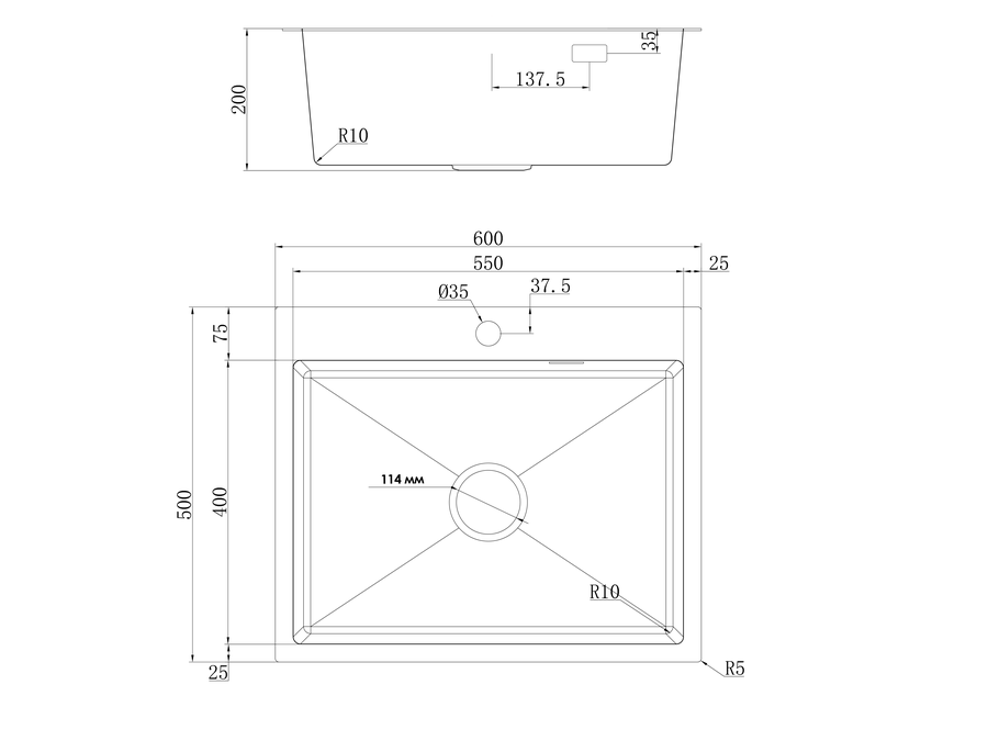 Комплект UKINOX Практика PRB600.500 -GT10C 0CW с выпуском, предпросмотр