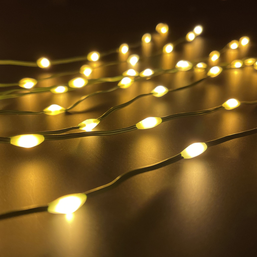 Гирлянда внутренняя занавес Хвост Luca Lighting 256 LED белый 1,6 м, предпросмотр