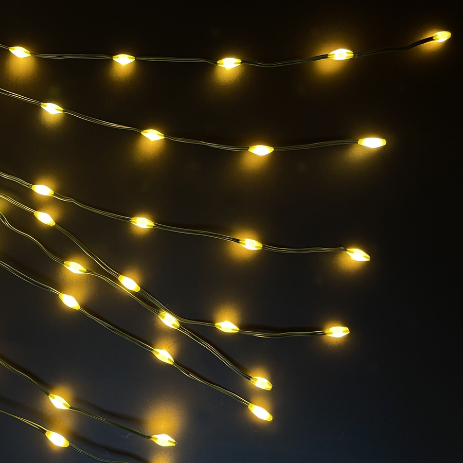 Гирлянда внутренняя занавес Хвост Luca Lighting 256 LED белый 1,6 м, превью