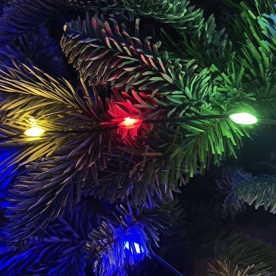 Гирлянда внутренняя занавес Хвост Luca Lighting 480 LED многоцветный 2 м, превью