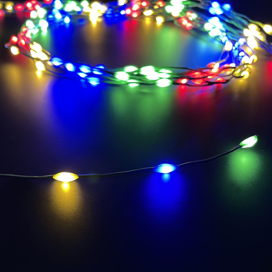 Гирлянда внутренняя занавес Хвост Luca Lighting 256 LED многоцветный 1,6 м, превью