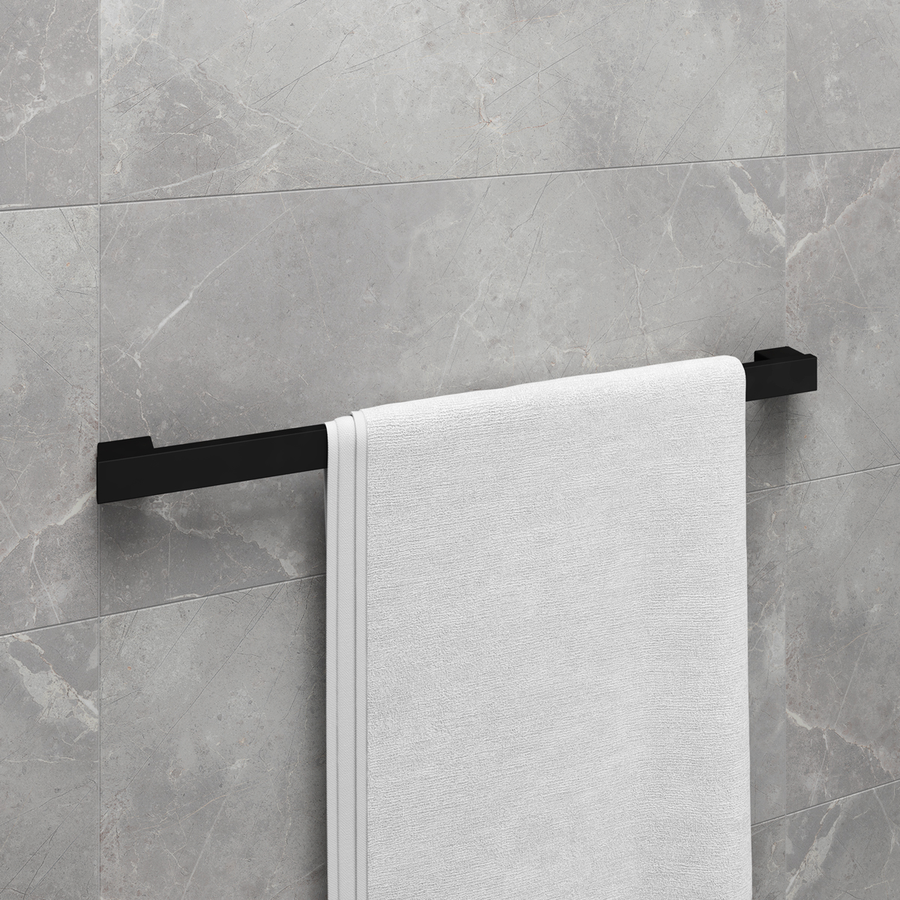 Полотенцедержатель Lemark 9782023 SMOOTH LINE одинарный, чёрный матовый, превью