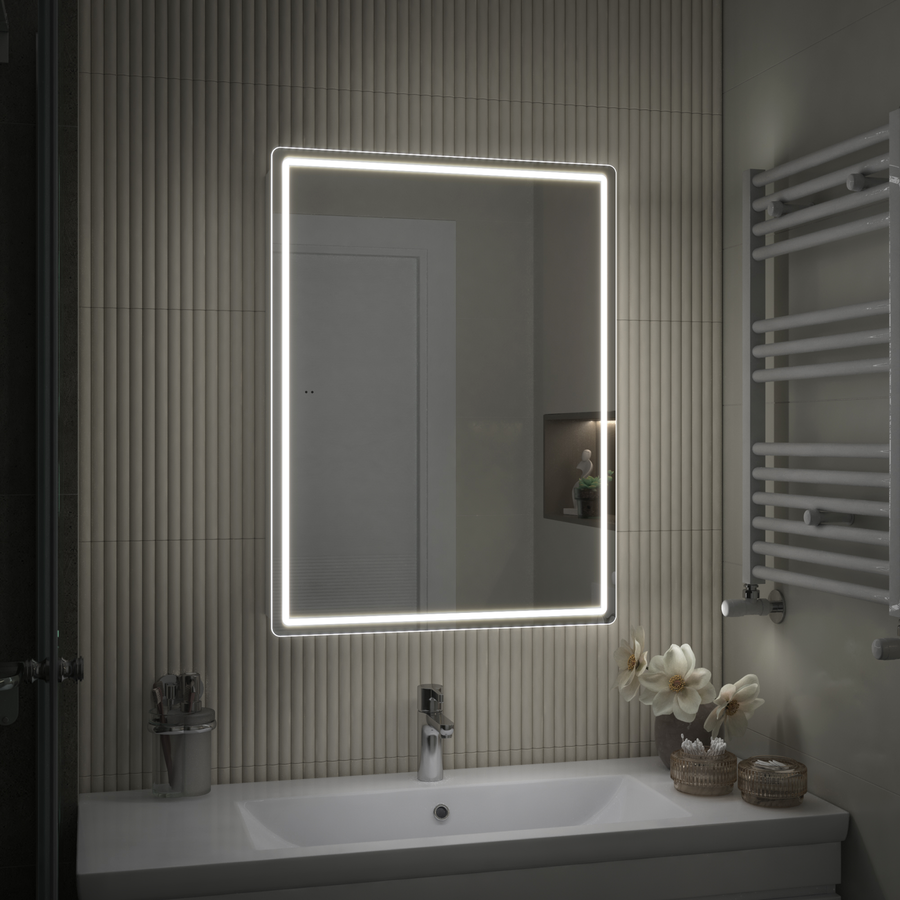 Шкаф навесной для ванной комнаты  с LED подсветкой Коста Comfort 60 с подогревом, превью