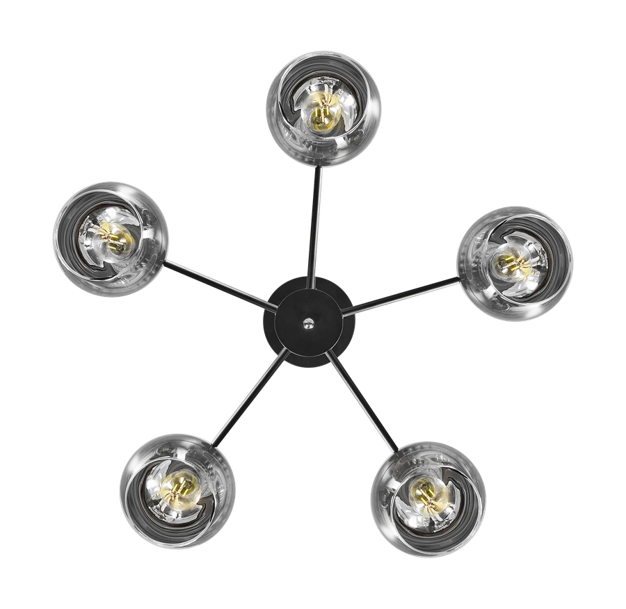 Подвесной светильник Freya FR5225PL-05B Modern Черный 5хE27х300, предпросмотр