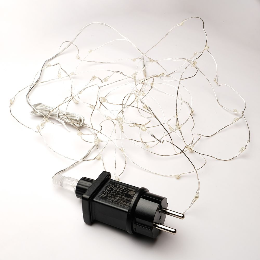 Гирлянда внешняя нить  SH LIGHTS 120 LED многоцветный 12м, предпросмотр