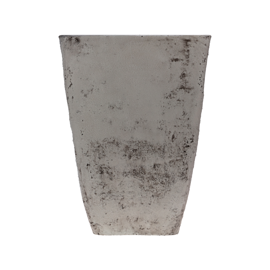 Кашпо с эффектом мрамора Stone, 34х50,5см, молочный, превью