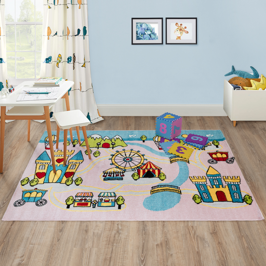 Ковер PLAY RUGS 1.33*1.9 дизайн D579A L.PINK/L.PINK, превью