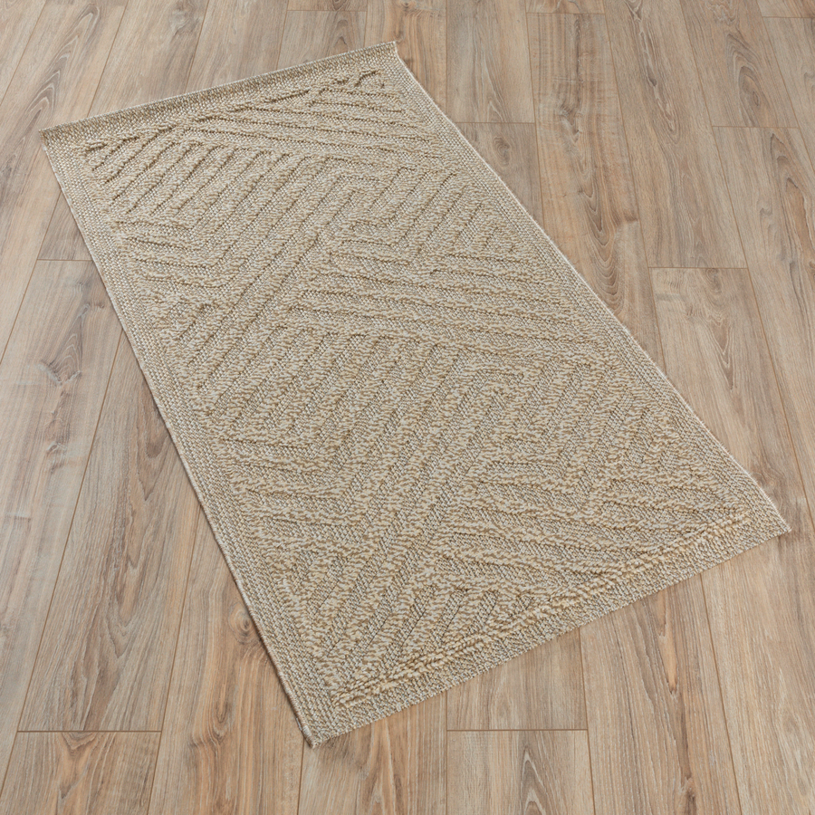Ковер INESSA 0.8*1.5 дизайн SS004 D.BEIGE/D.BEIGE, предпросмотр