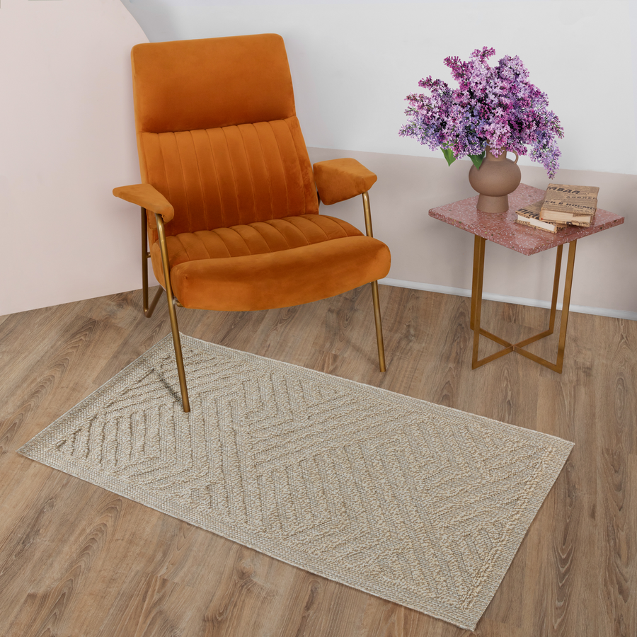 Ковер INESSA 0.8*1.5 дизайн SS004 D.BEIGE/D.BEIGE, превью
