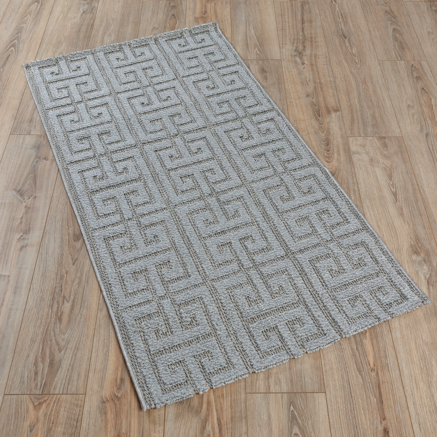 Ковер INESSA 0.8*1.5 дизайн SW021 GREY/L.GREY, предпросмотр