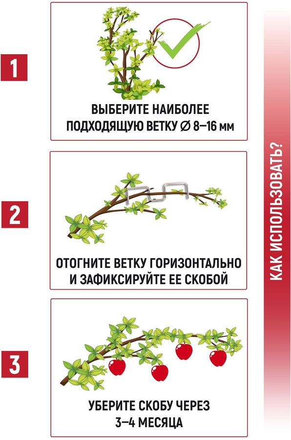 Веткодержатель GARDEN SHOW M-образная 10 шт, предпросмотр