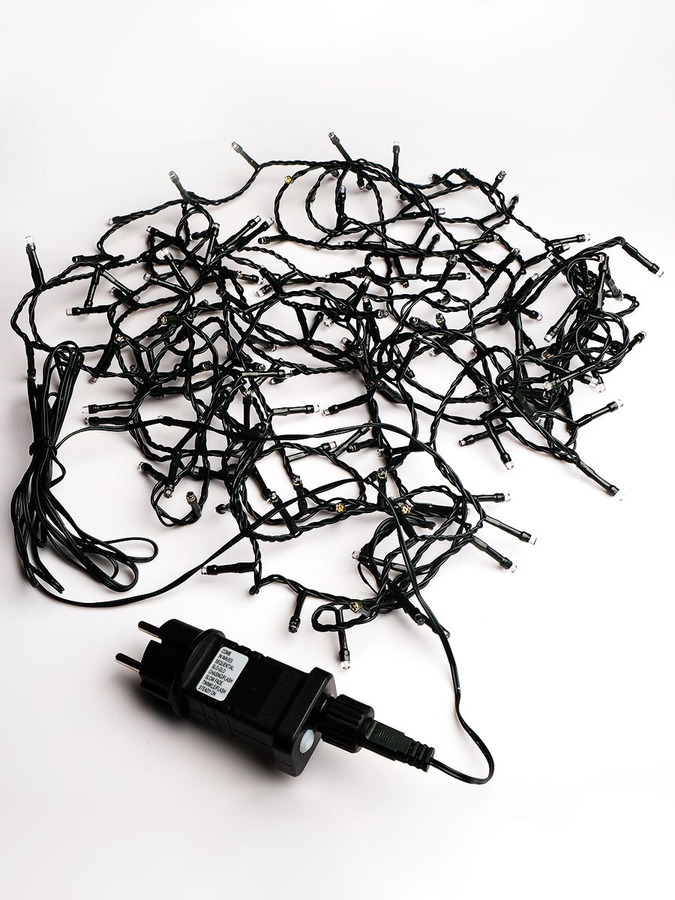 Гирлянда внешняя нить  SH LIGHTS 180 LED белый 9 м, превью
