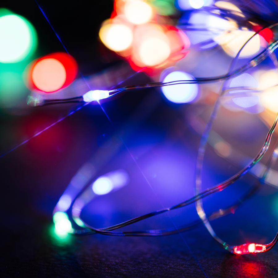 Гирлянда внутренняя нить Glos 100 LED многоцветный 10 м, превью