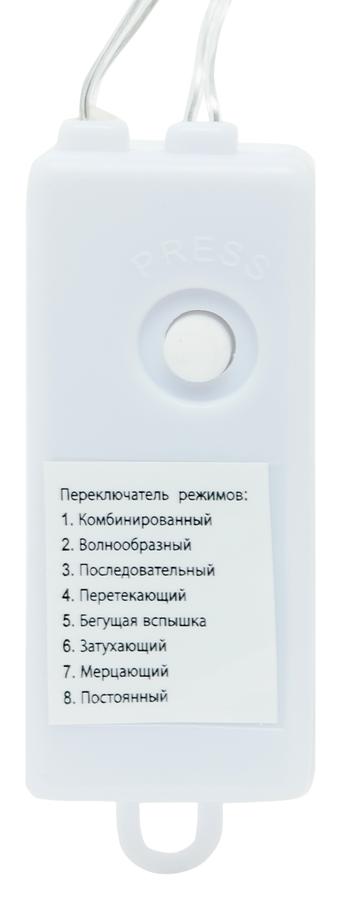 Гирлянда внутренняя нить  Glos LED белый 20 м, превью