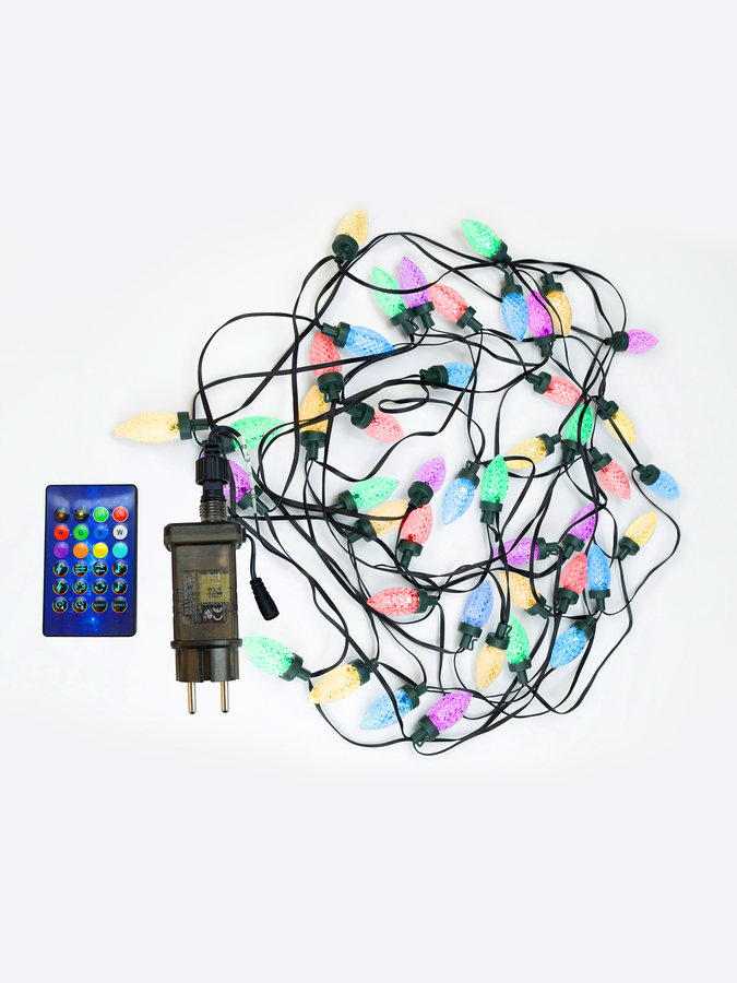 Гирлянда внутренняя Шишки SH LIGHTS 50 LED многоцветный 12 м, превью
