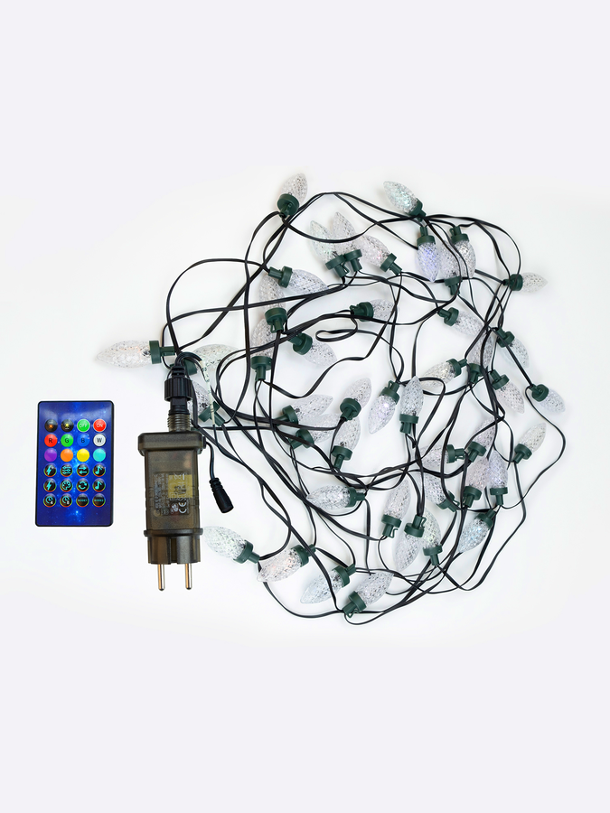 Гирлянда внутренняя Шишки SH LIGHTS 50 LED многоцветный 12 м, предпросмотр