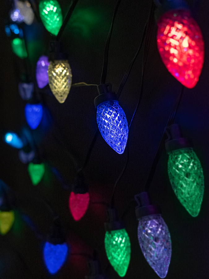 Гирлянда внутренняя Шишки SH LIGHTS 50 LED многоцветный 12 м, предпросмотр
