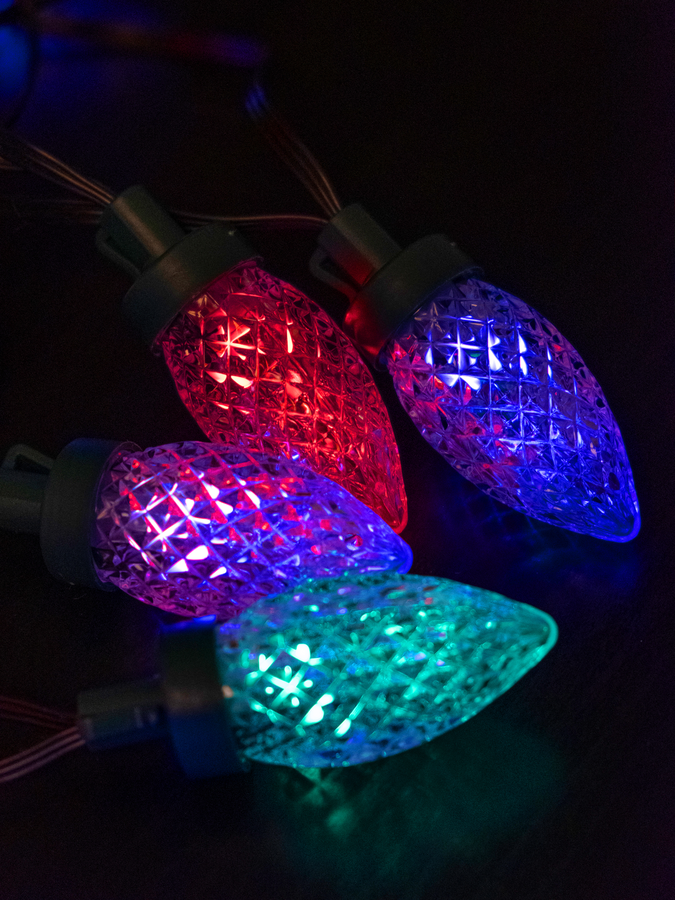Гирлянда внутренняя Шишки SH LIGHTS 50 LED многоцветный 12 м, предпросмотр