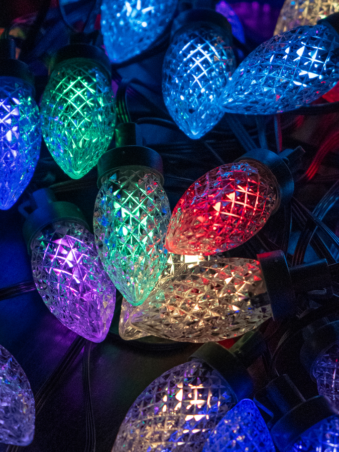Гирлянда внутренняя Шишки SH LIGHTS 50 LED многоцветный 12 м, предпросмотр