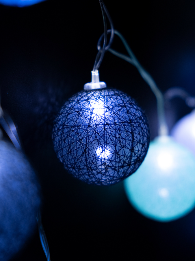 Гирлянда внутренняя шарики SH LIGHTS 20 LED белый 2,85 м, предпросмотр