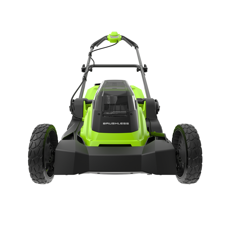 Газонокосилка аккумуляторная GREENWORKS 2х24В 41см, с двумя акб и з/у, GD24X2LM411, предпросмотр