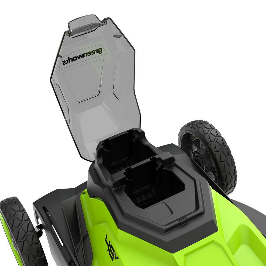 Газонокосилка аккумуляторная GREENWORKS 2х24В 41см, с двумя акб и з/у, GD24X2LM411, предпросмотр