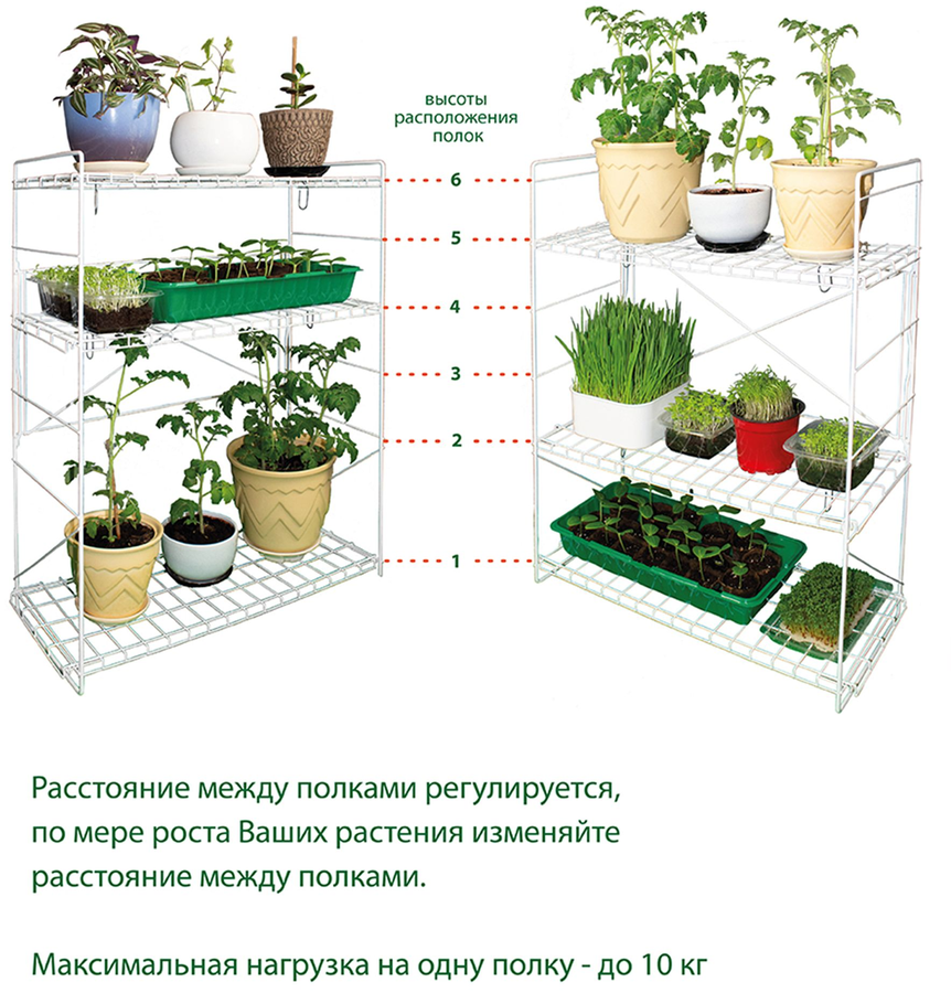 Стеллаж универсальный GARDEN SHOW Маргарита Люкс металл 60х26,5х78 см, превью