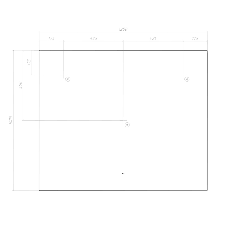 Зеркало для ванной комнаты  с LED подсветкой Клайн Comfort 120 с подогревом, предпросмотр