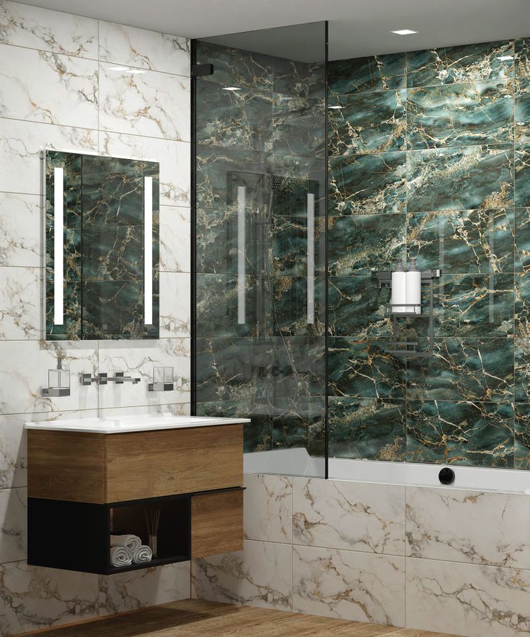Плитка Настенная Global Tile Marigold зеленый 30X60 см 1,62 м², предпросмотр