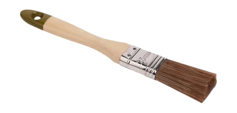 Кисть плоская TOOLBERG "Микс-Эксперт", смешанная щетина, дер. рук., 25мм, превью