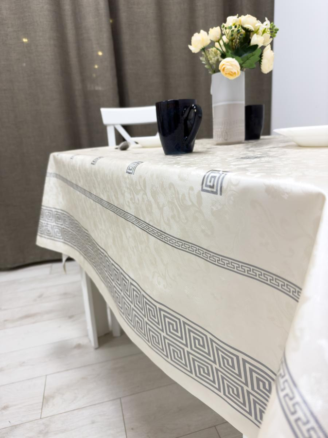 Клеенка La Perla, 140 см, GL-004S, серебро, превью