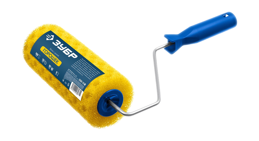 Малярный валик Зубр Горошек 80 х 180 мм бюгель 6 мм (0369-18), предпросмотр