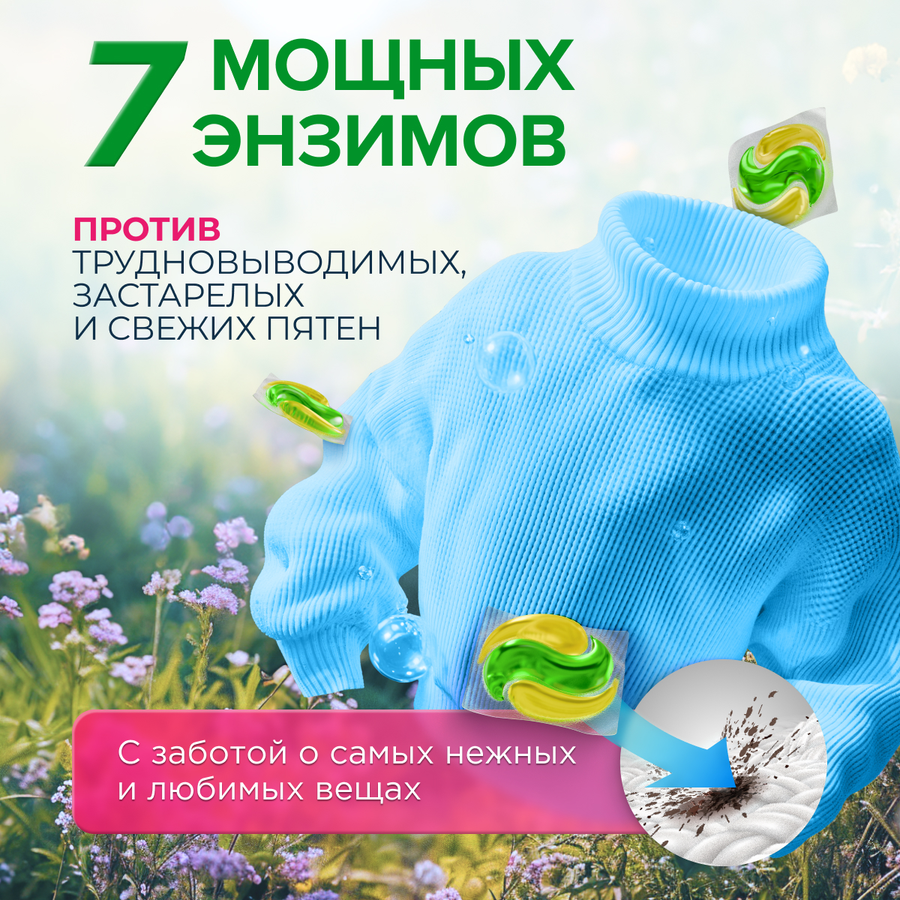 Капсулы для стирки SYNERGETIC, 40шт, предпросмотр