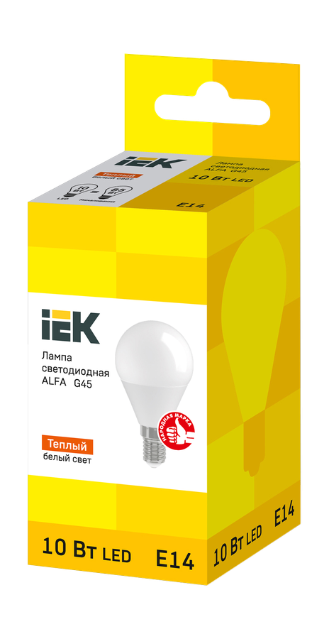 Лампа LED E14 10Вт 3000К IEK, превью