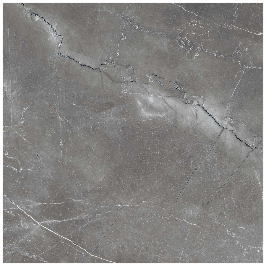 Керамогранит ARCADIA CERAMICA Pulpia Grey серый полированный 60x60 см 1,44 м2, превью