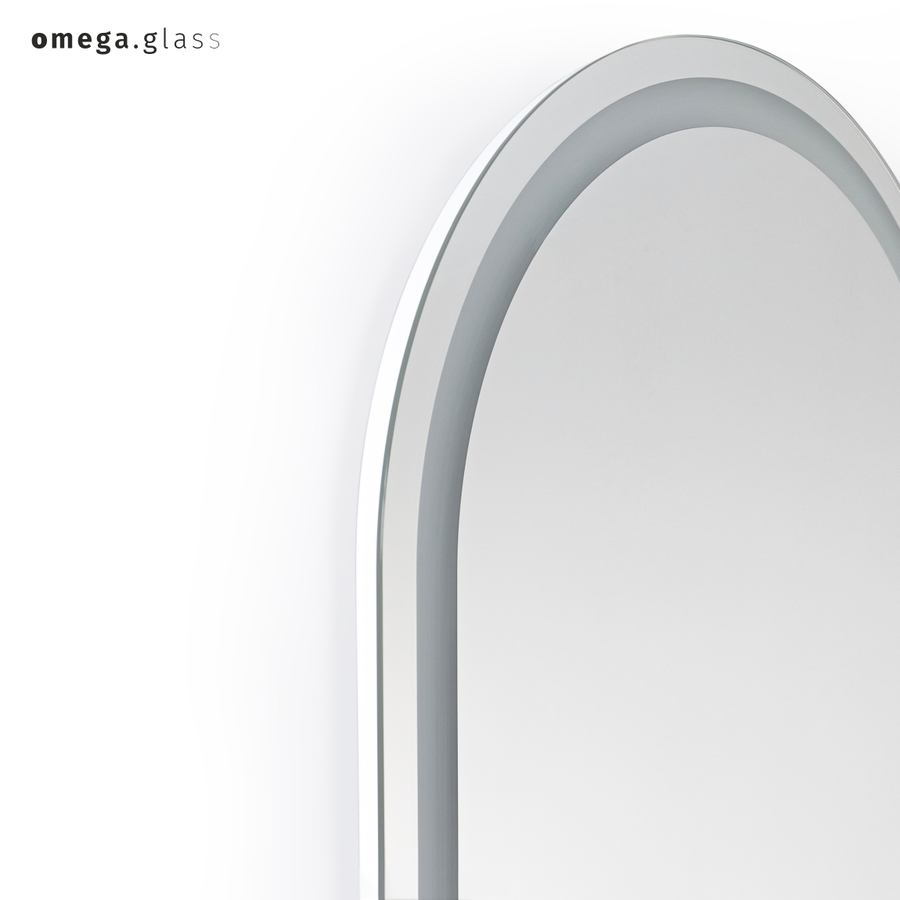 Зеркало OMEGA GLASS с подсветкой Jumbo N 55х140, предпросмотр