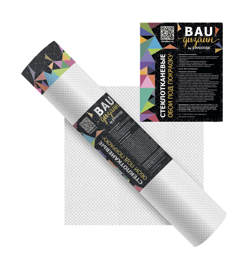 Обои BAU BY SWEDTEX стеклоРогожка средняя сорт 1 125 г/м2 25х1м, превью