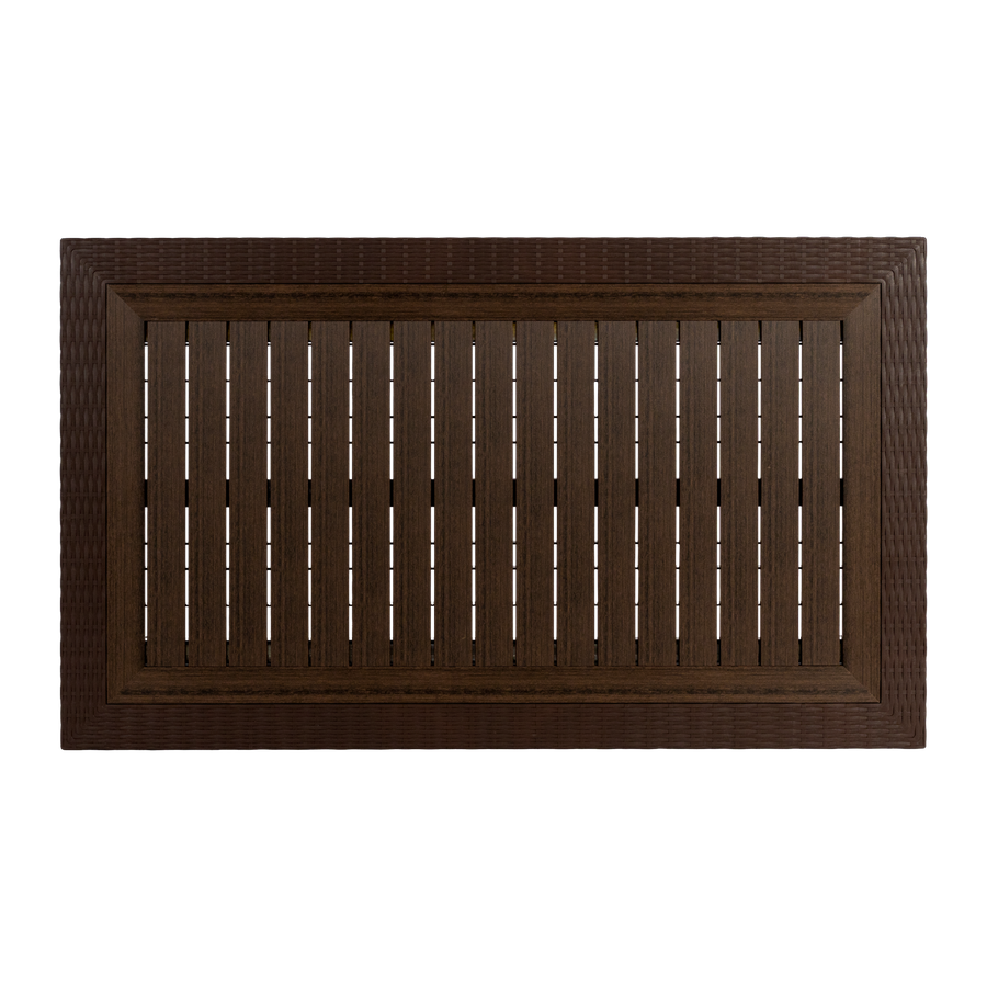 Стол садовый OLA DOM Rattan прямоугольный, коричневый, 160х95х75см, 30кг, предпросмотр