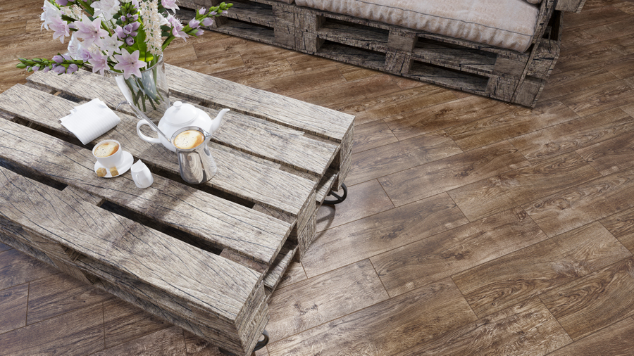 Керамогранит GLOBAL TILE оксфорд коричневый 14,7х59,4 см 1,31 м², превью