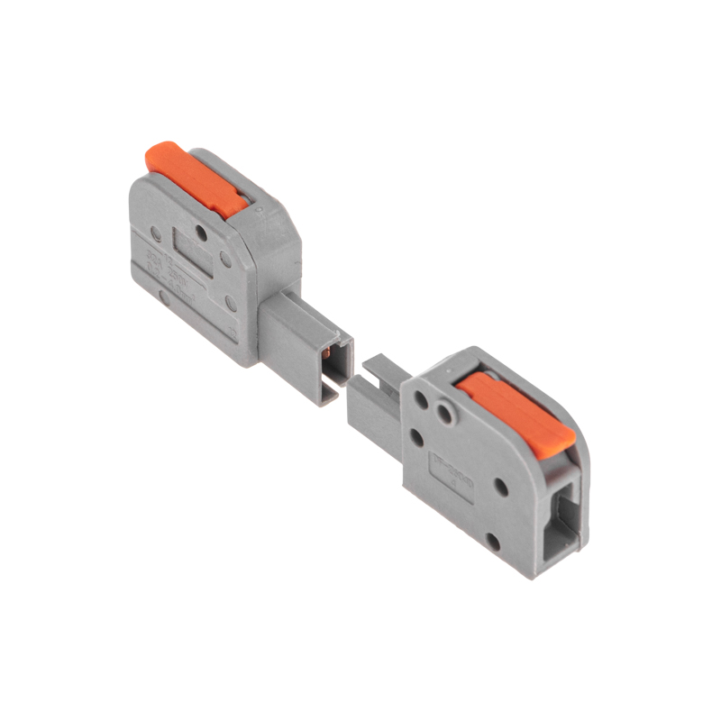 Клемма REXANT смк 222-421r проходн разъемная 1 полюс серая 0,2-2,5/4мм² (б, предпросмотр