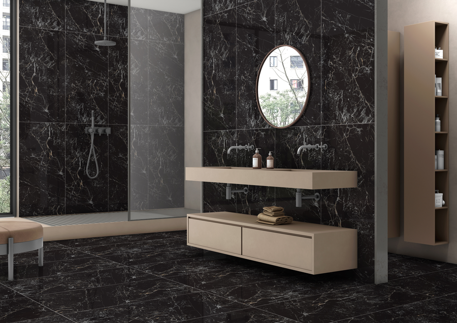 Керамогранит ETRENAL Black Lava черный 60X120 см 1,44м2, предпросмотр