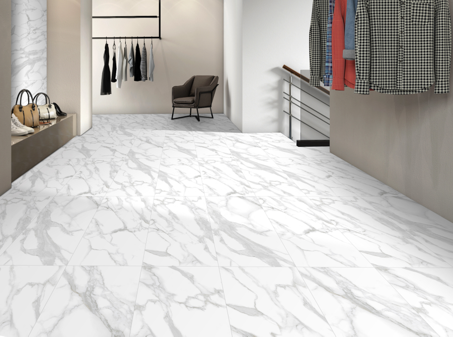 Керамогранит ETRENAL Carrara Classic белый 60X120 см 1,44м2, предпросмотр