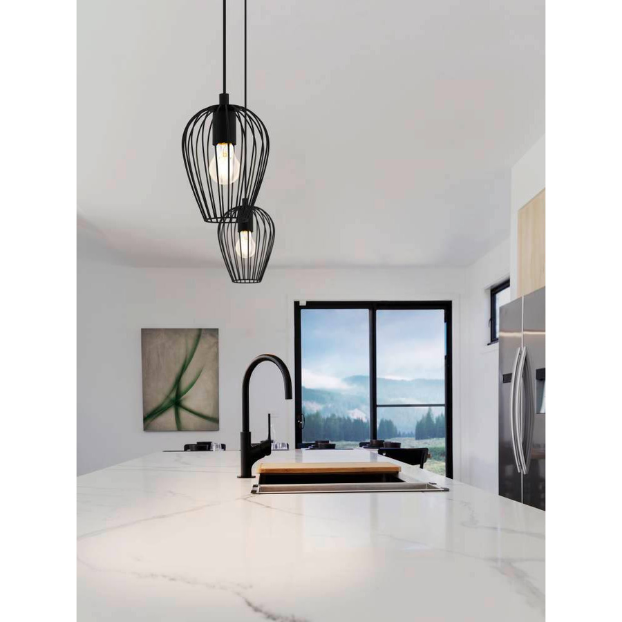 Светильник EGLO Трековый подвесной NEWTOWN, 1x40W, E27, черный, превью