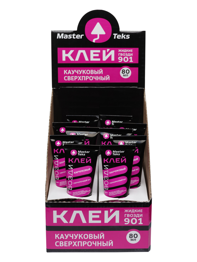 Клей MASTERTEKS каучуковый ЖГ 901 сверхпрочный PM 80 мл бежевый, предпросмотр