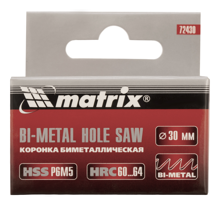 Коронка BIMETAL MATRIX 62*37*62мм/0,086гр, предпросмотр